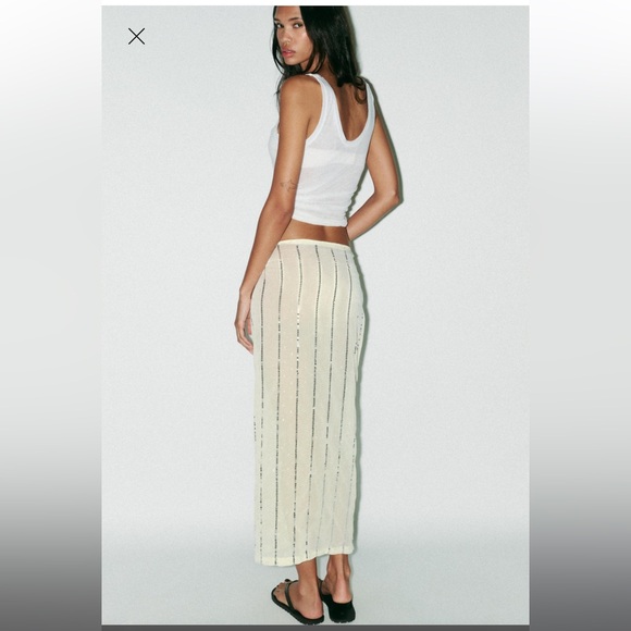 Zara sequin pareo skirt - Picture 3 of 3